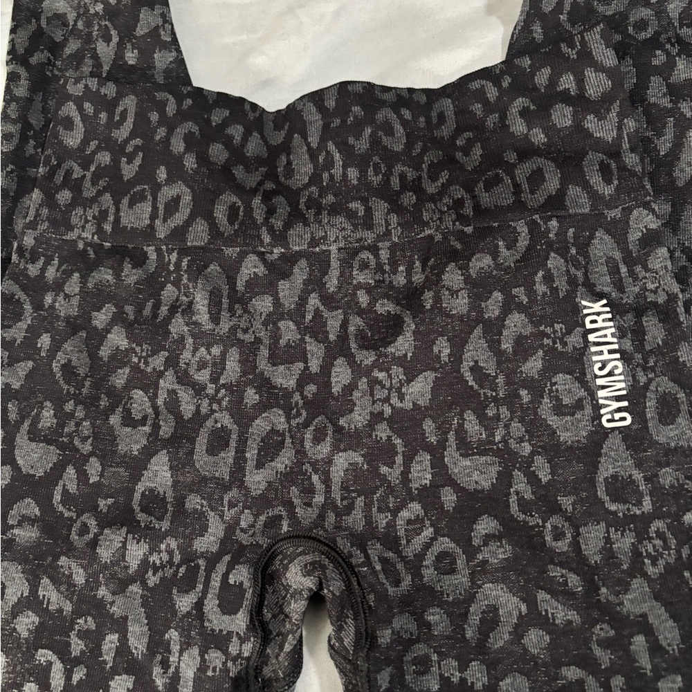 Gymshark Charcoal Leopard Print Leggings